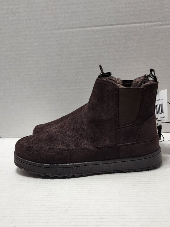 New White Mountain Isleworth Dark Brown Boot - Faux Suede & Fur - Size 8